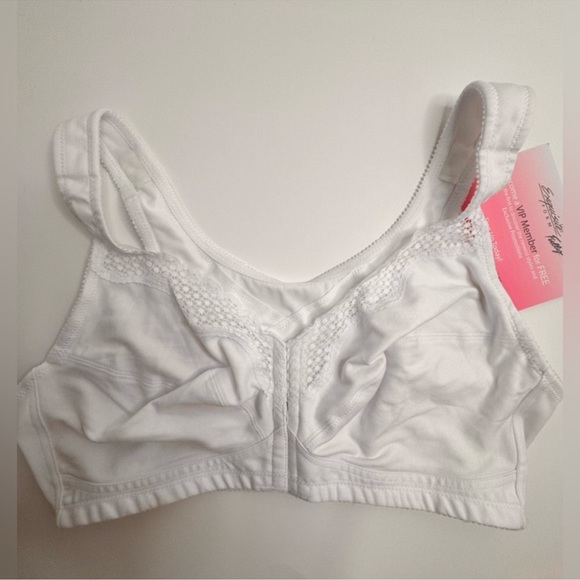 Exquisite Form® #5100531 Fully White 38D Front Closure Cotton Posture Bra NWT - Picture 4 of 9